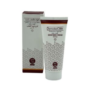 کرم ضد آفتاب رنگی دمودکسیلین SPF 50 مناسب برای انواع پوست حجم 50 میلیلیتر