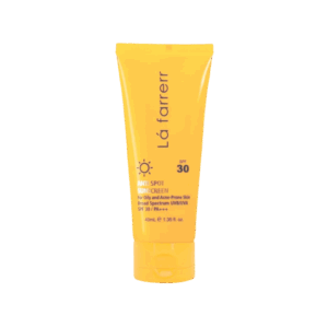 کرم ضد آفتاب و ضد لک فاقد چربی SPF30 لافارر مناسب پوست چرب و مستعد آکنه حجم 40 میلی لیتر - بی رنگ